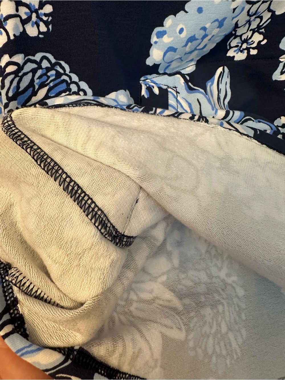 Lilly Pulitzer Skipper Popover Bouquet All Day Low Tide Navy Floral Half-Zip NWT - Picture 9 of 10